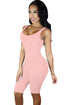 Pink Double Scoop Sleeveless Jumpsuit